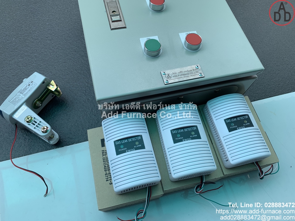 1Box Control, 3Sets Gas Detector, 1set Gas Shutoff Device(2)